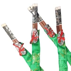 Chopsticks with‎ chopstick rests - green - set of 4 NWOT SKUH117